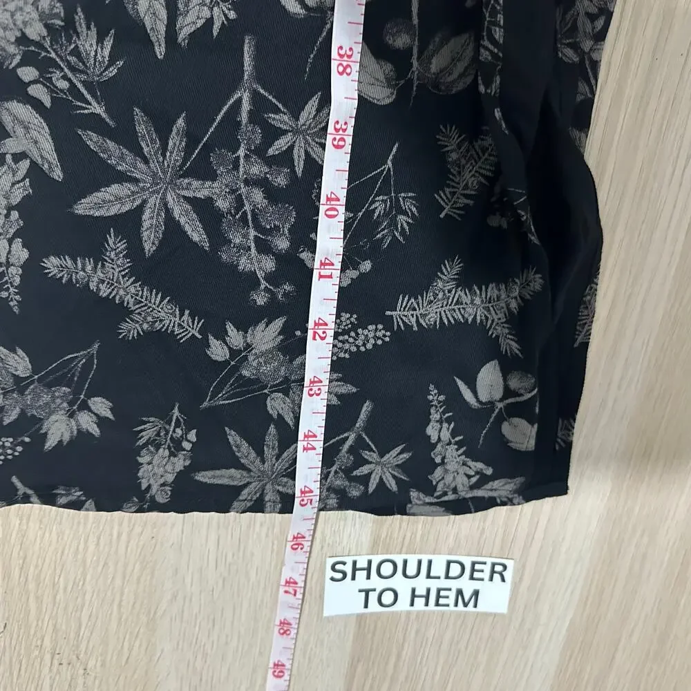 Disturbia Womens Goth Poisonous Plant Puff Sleeve Midi Dress Black Size US 12 - Picture 15 of 16